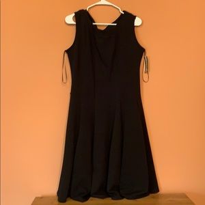 NWT Black Textured HAANI Skater Dress